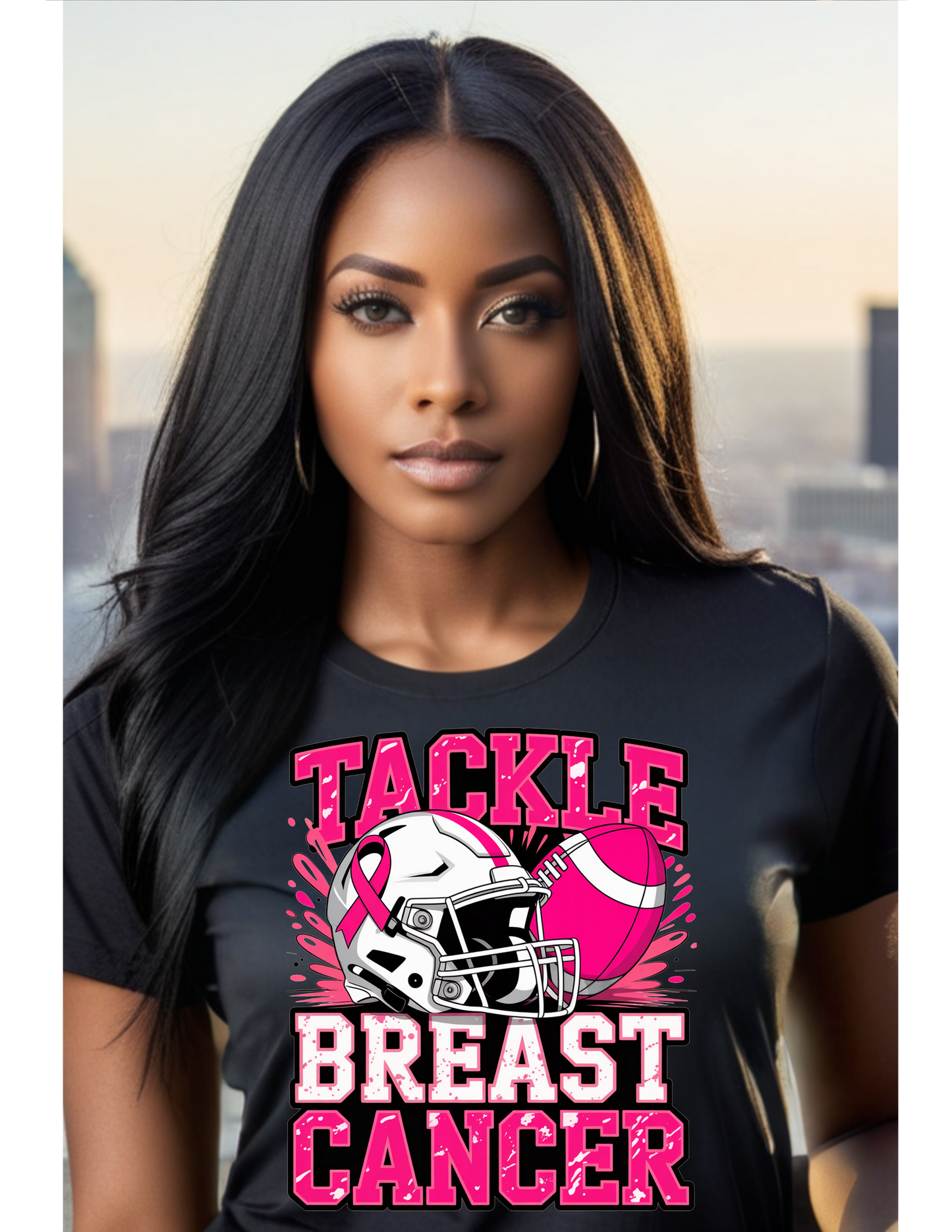 Tackle Breast Cancer / 10" Width DTF Transfer
