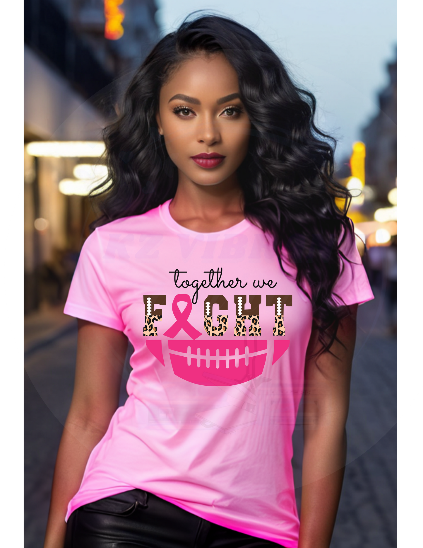 Football Together We Fight / 10" Width DTF Transfer