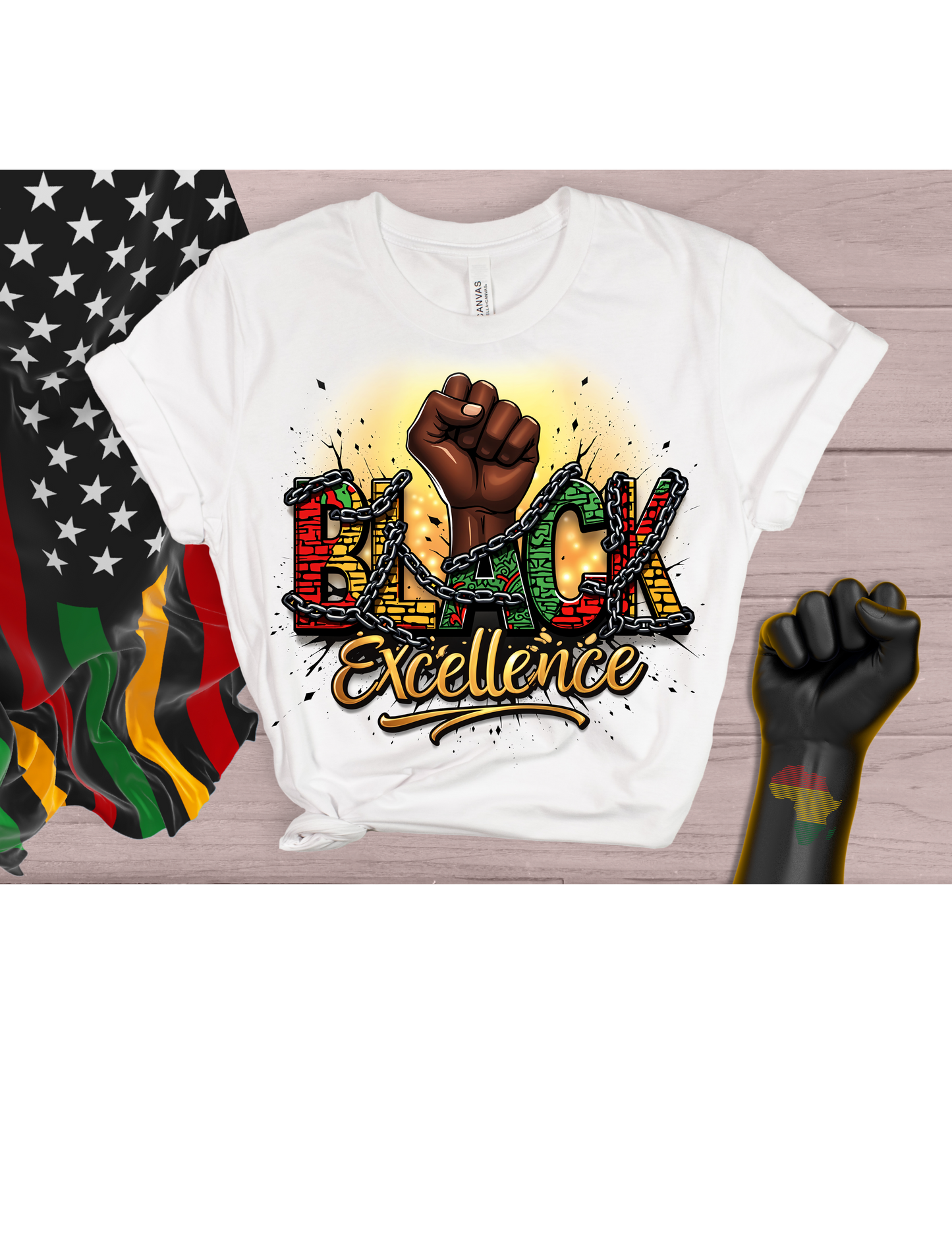 Black Excellence/ 10" Width DTF Transfer