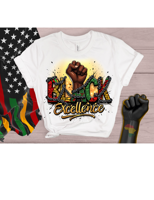 Black Excellence/ 10" Width DTF Transfer