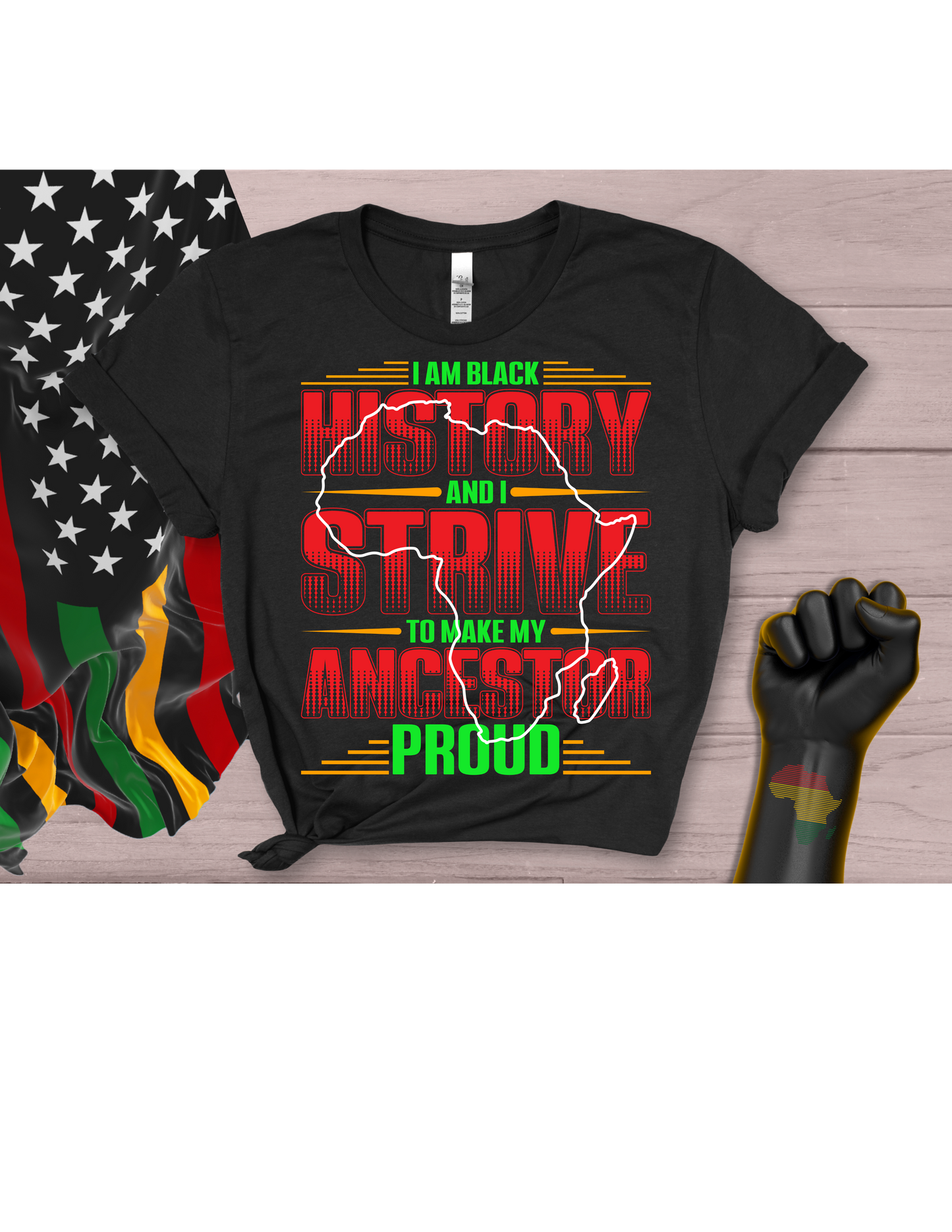 I Am Black History / 10" Width DTF Transfer